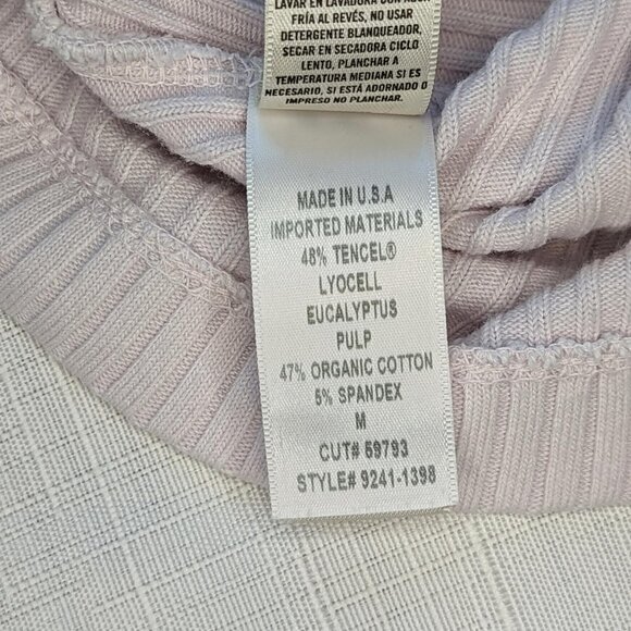 Citizens of Humanity Ava Light Pink Wide Ribbed Button Organic‎ Cotton Cardigan - Picture 8 of 8